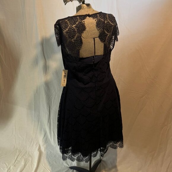 Navy Blue Lace Dress - Picture 3 of 7